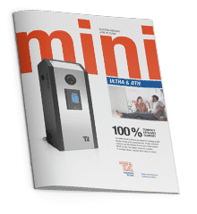 Informative flyer of the mini BTH in English including product caracteristics and advantages