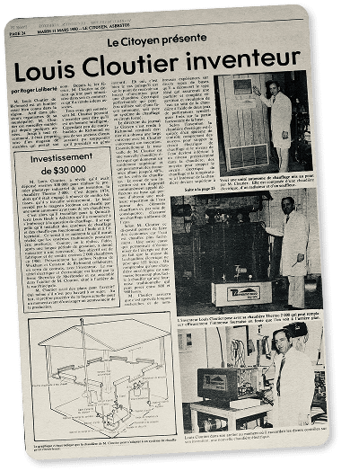 Full page of the newspaper Le Citoyen talking about Louis Cloutier