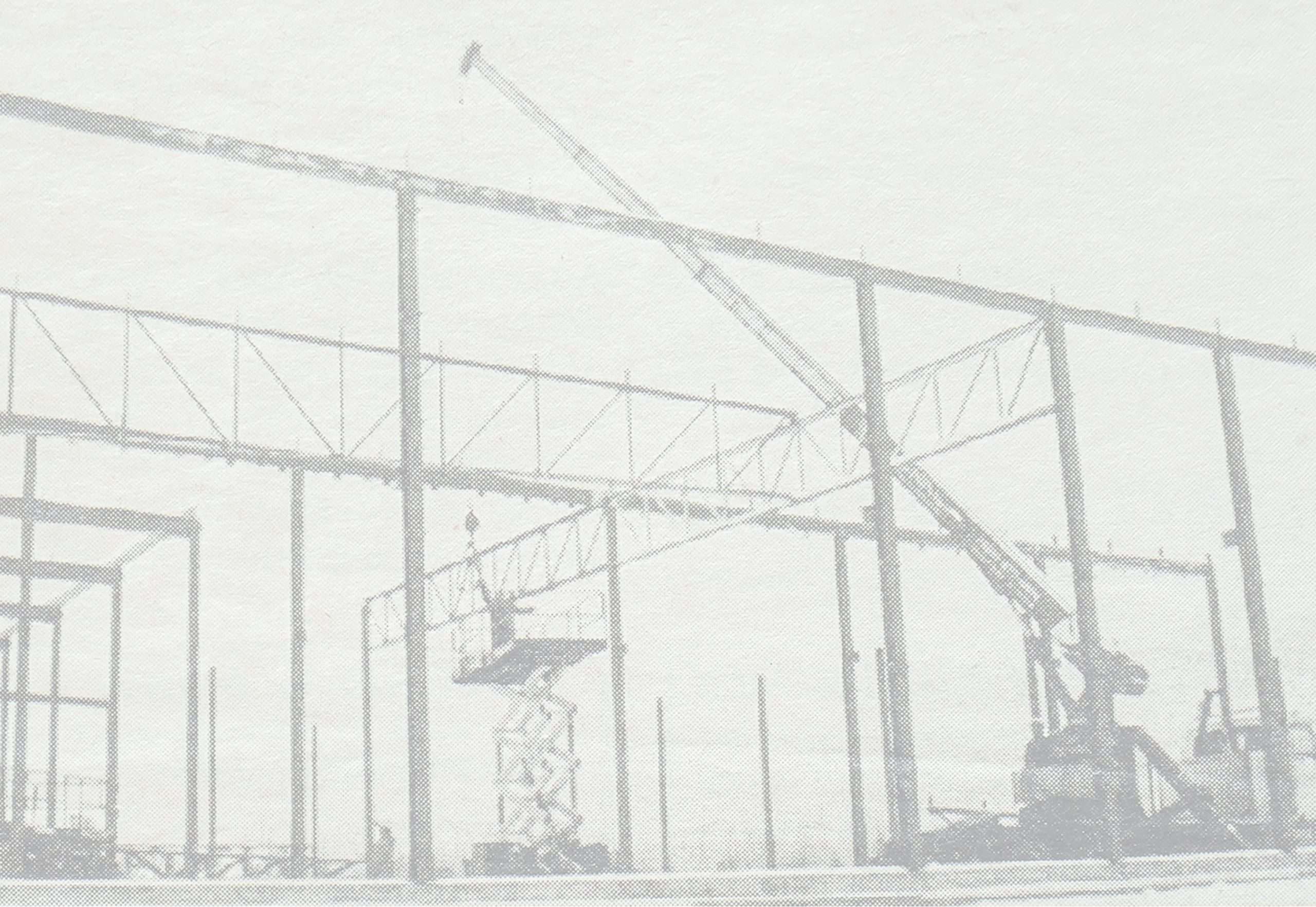 New Thermo 2000 plant under construction in 2003, pixelated image